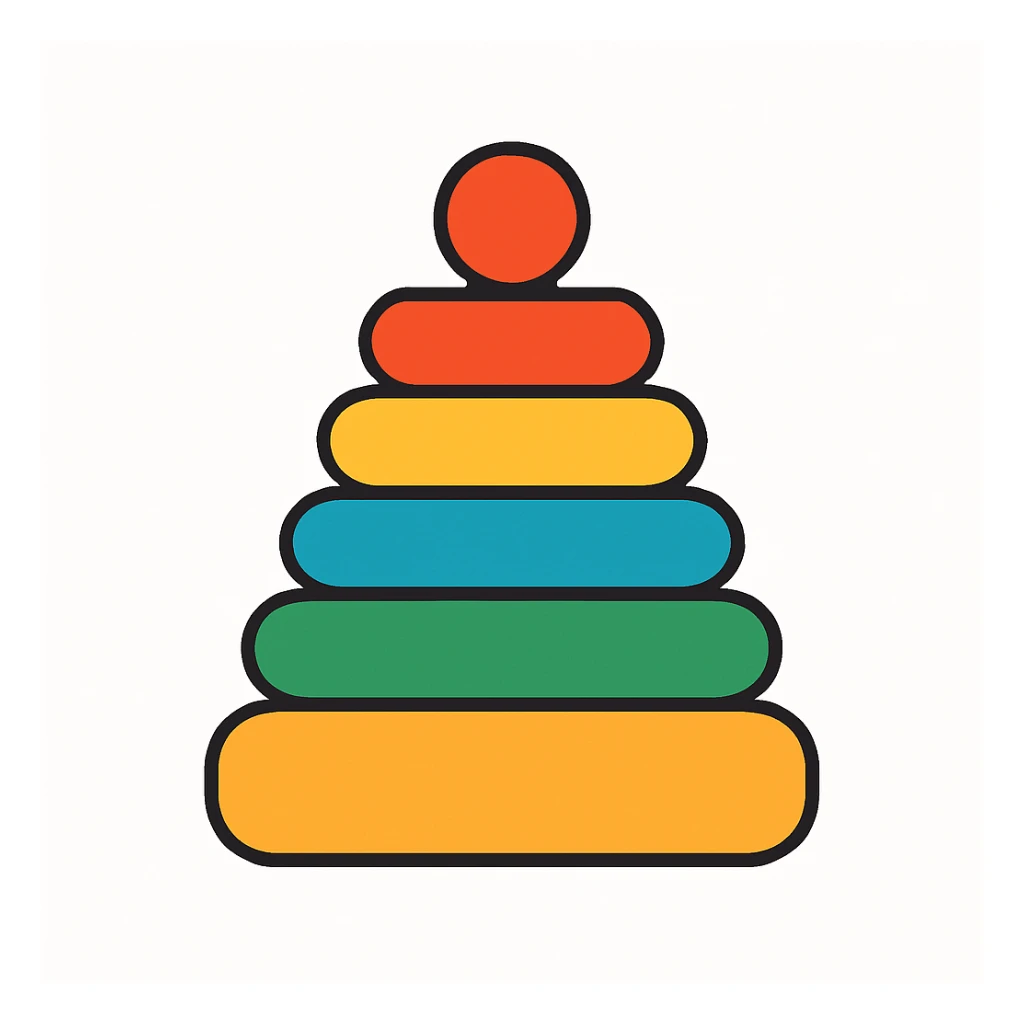 flat design style toy white background sticker