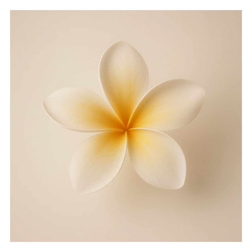 elegant plumeria flower, pinterest aesthetic, dreamy, subtle gradients, minimalism sticker