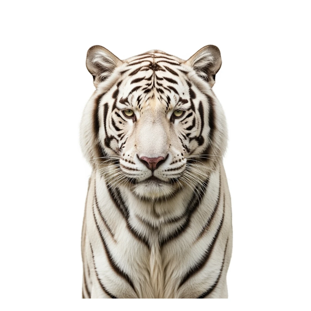 Tiger white background sticker