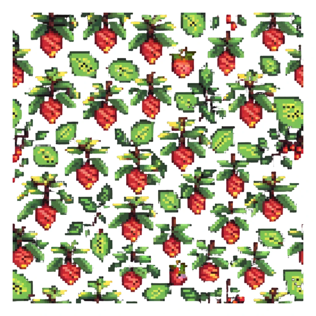 berry bush with fruits sticker