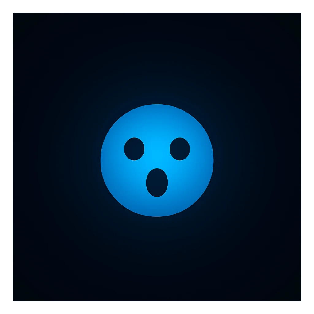 Create an ultra minimal, expressive Discord orb with a new surprised expression in the style of imagen-4-fast-KaUtLiSA10F. Focus on the orb's minimalism and expressiveness with a surprised mood. sticker