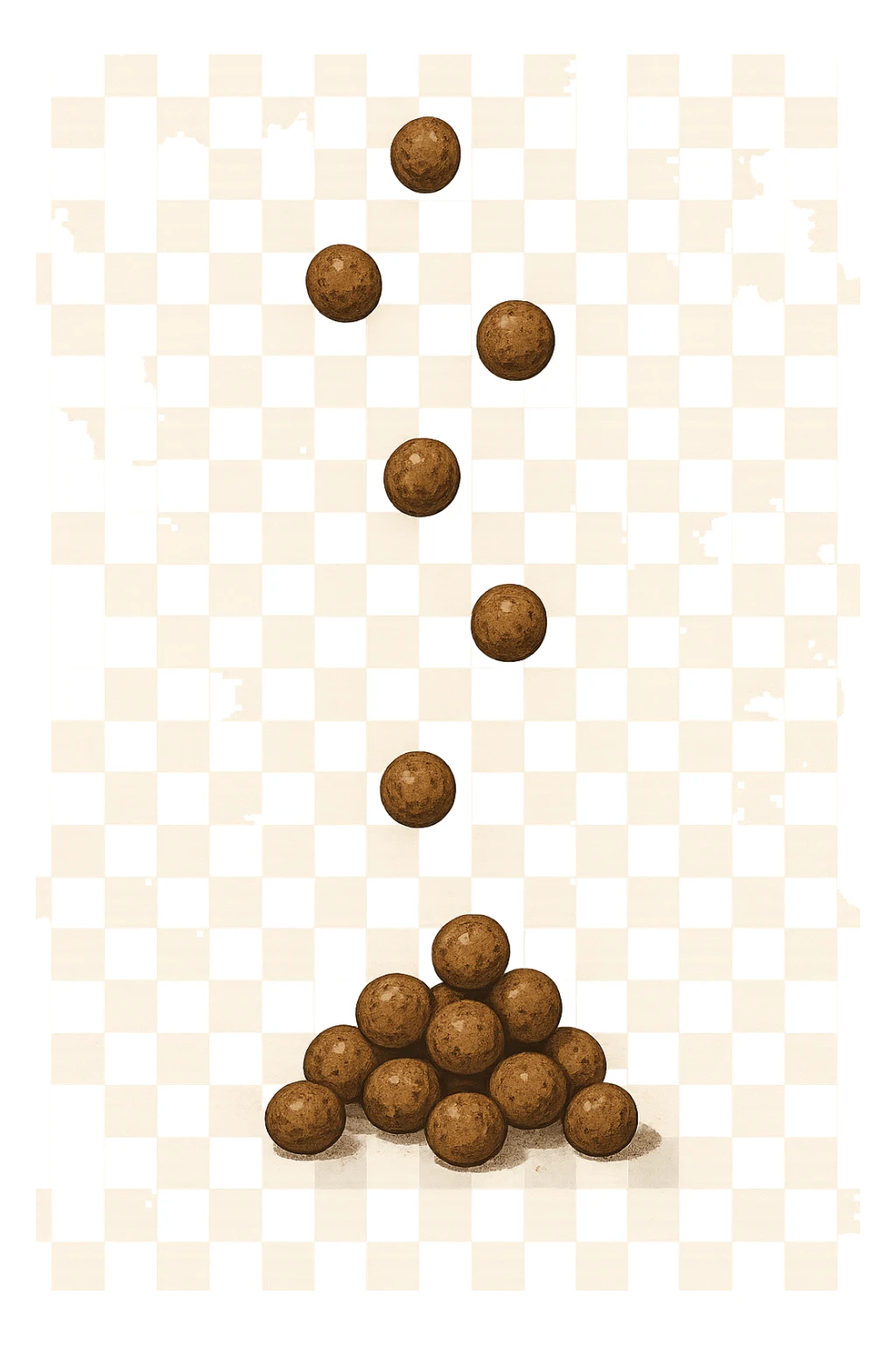 FECI DI ANIMALE A PALLINI CADONO DALL'ALTO sticker