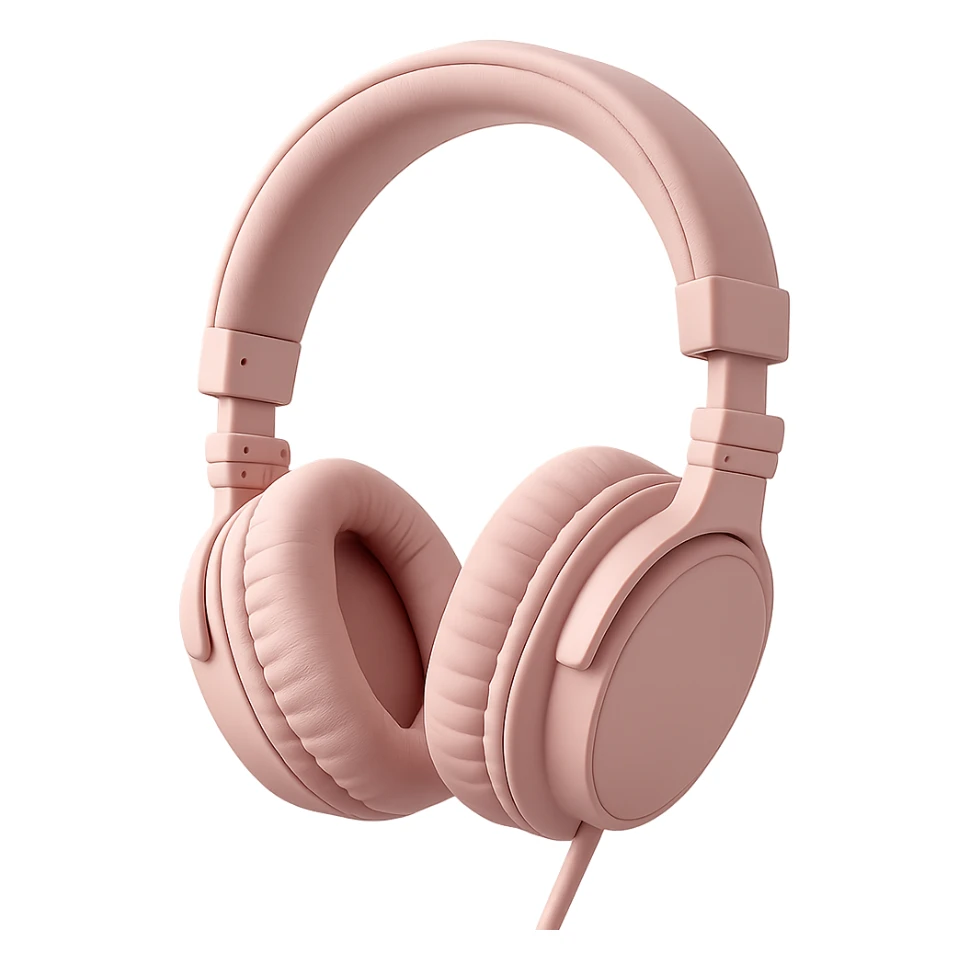 pink headphones sticker