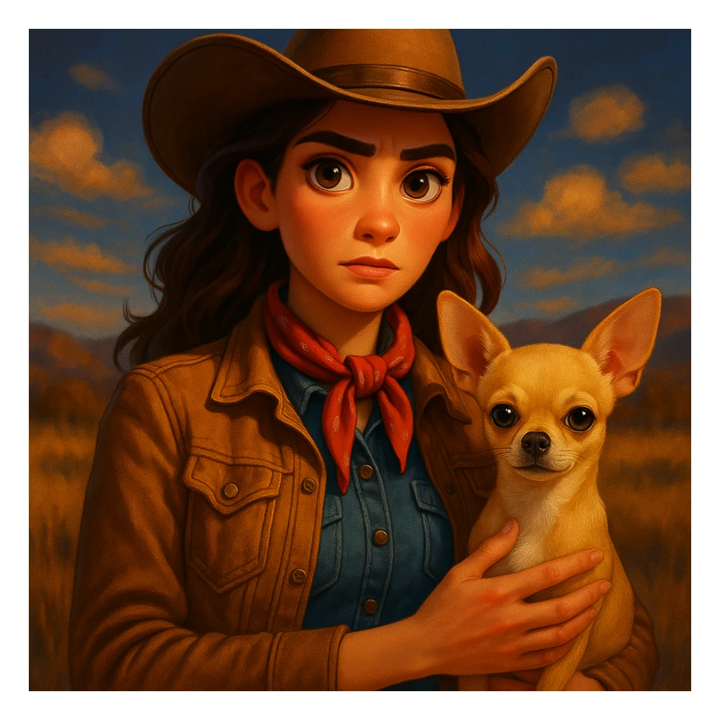 Enhance the image quality with more details, sharpness, and vivid colors. Make the style more expressive in a Pixar-like manner while keeping the dark background. sticker