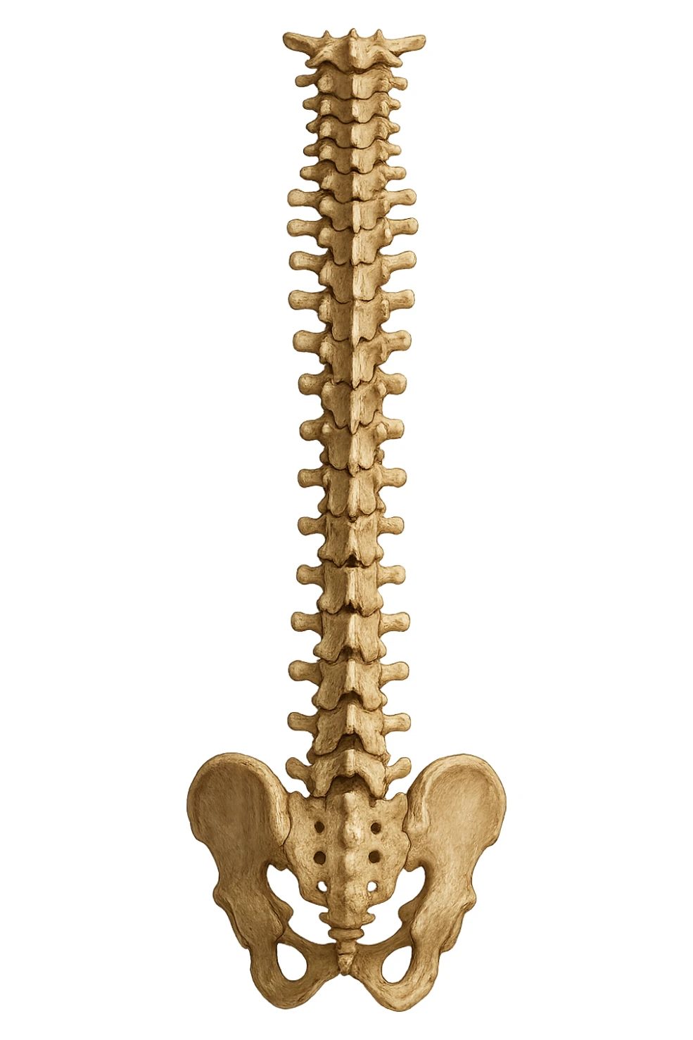 spina dosale anatomica iperrealistica 4k sticker