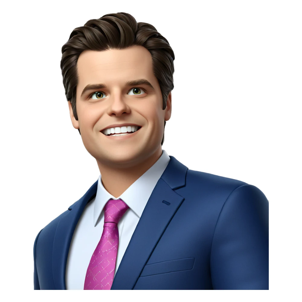smiling boy in formal attire sticker