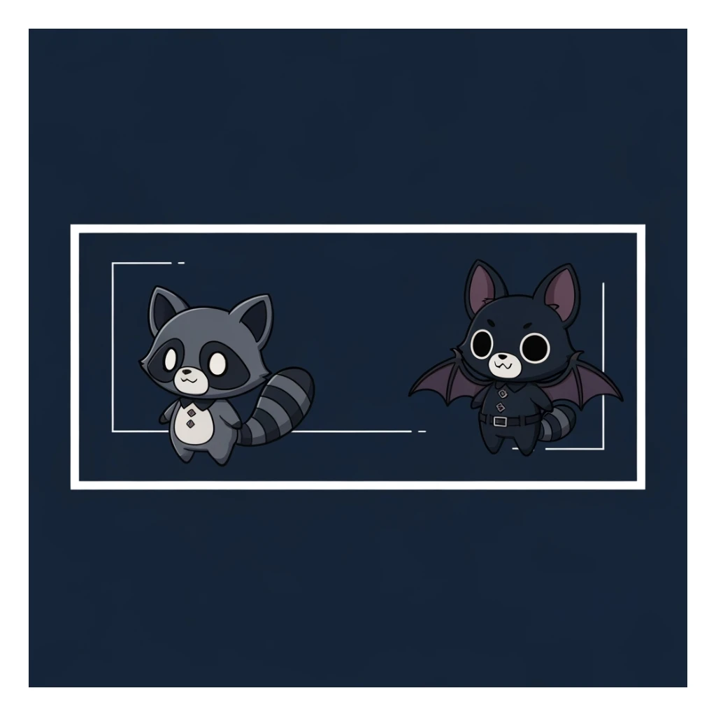 goth banner, cute, expressive, minimal, variation 4 sticker