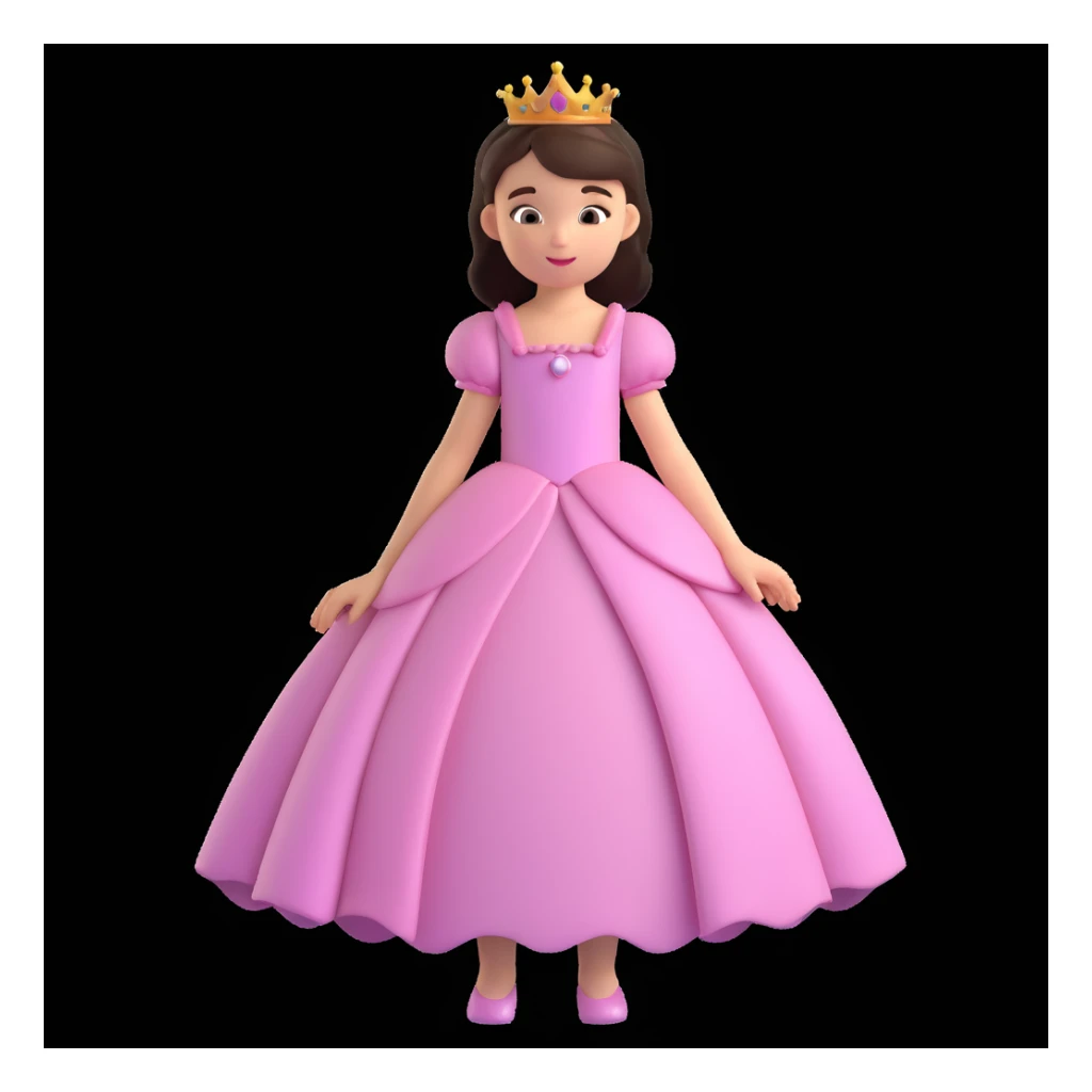 girls in a princess dress sticker