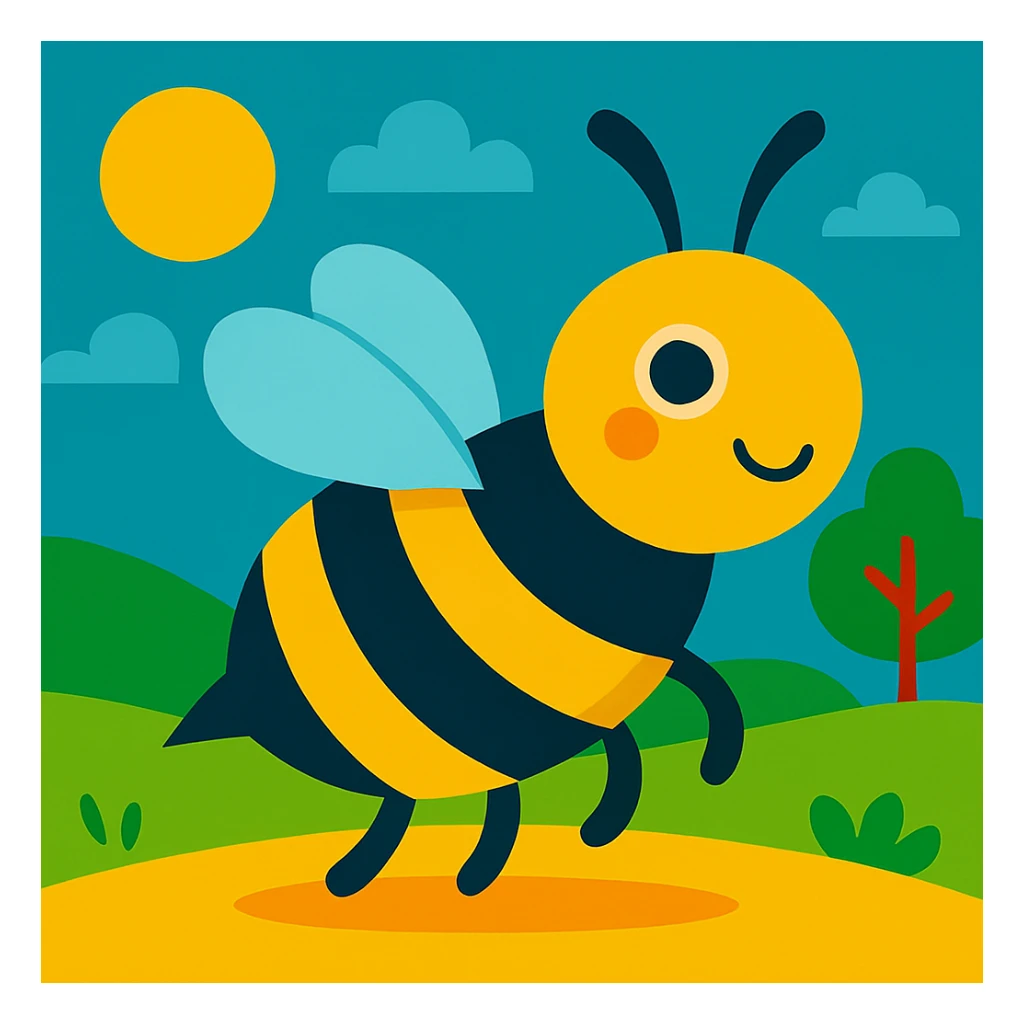Bee sticker