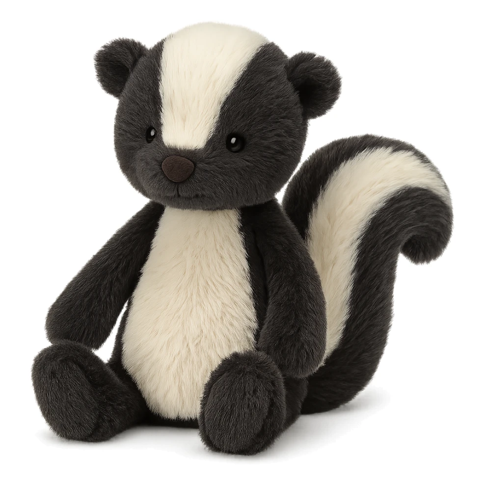 cute baby skunk jellycat stuffed plushie sticker