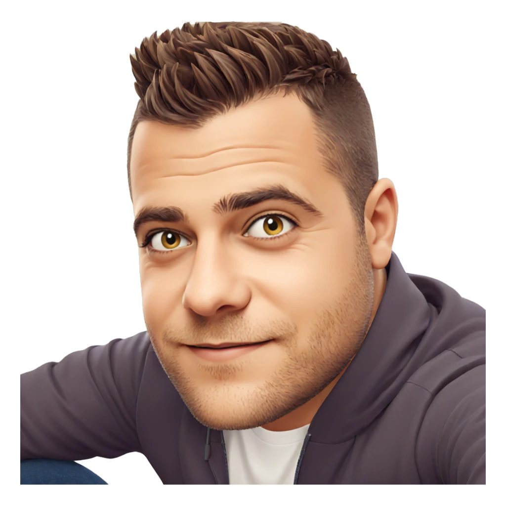 smiling boy in sunglasses sticker