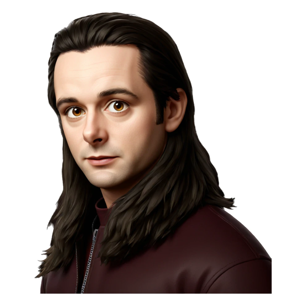 realistic portrait of a boy sticker