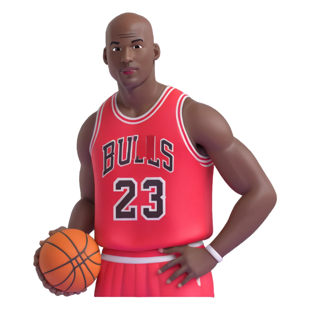 Michael Jordan Chicago Bulls basketball player upper body sticker