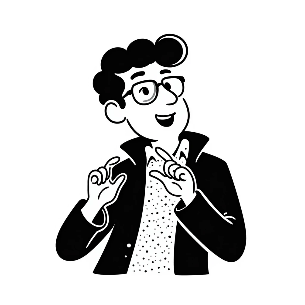 sketch of Slavoj Žižek sticker