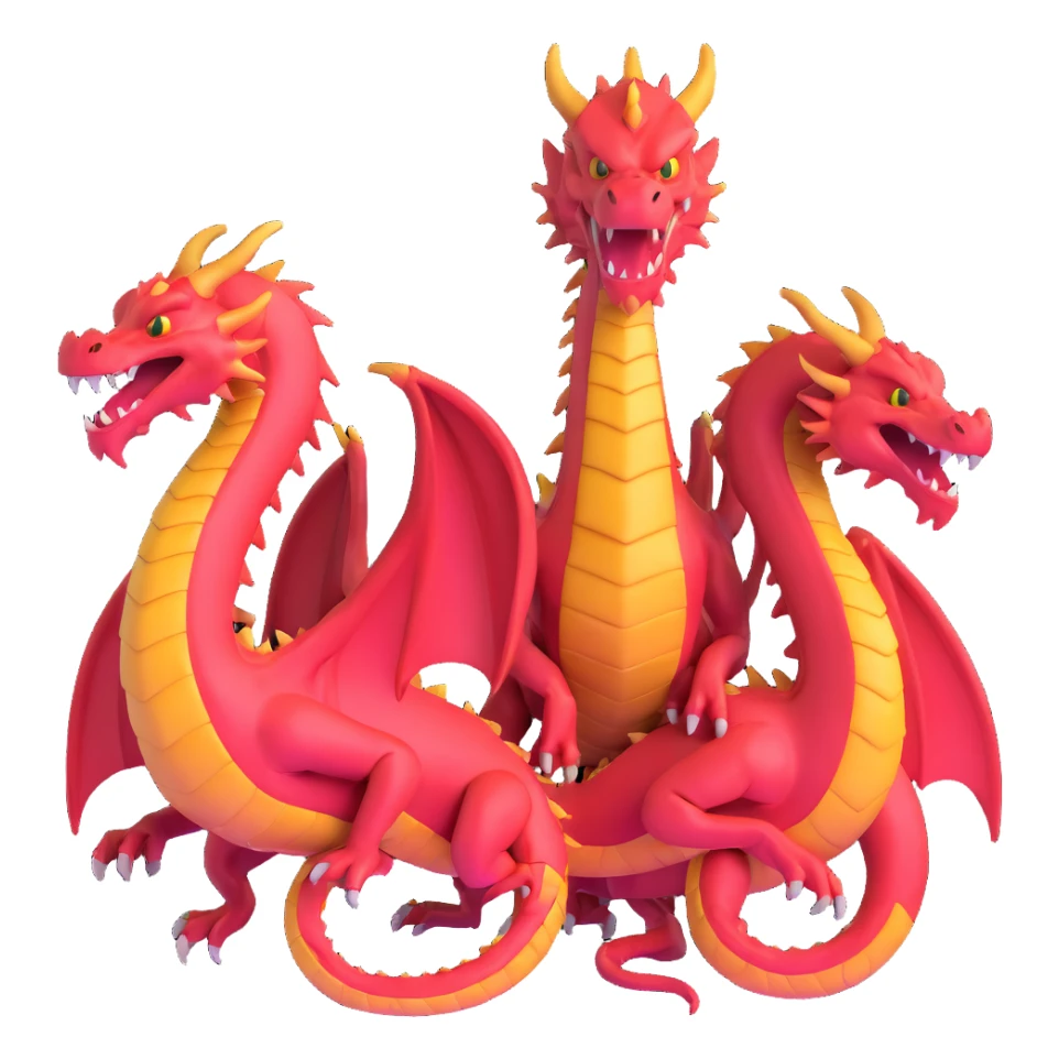 three-headed dragon Gorynych sticker