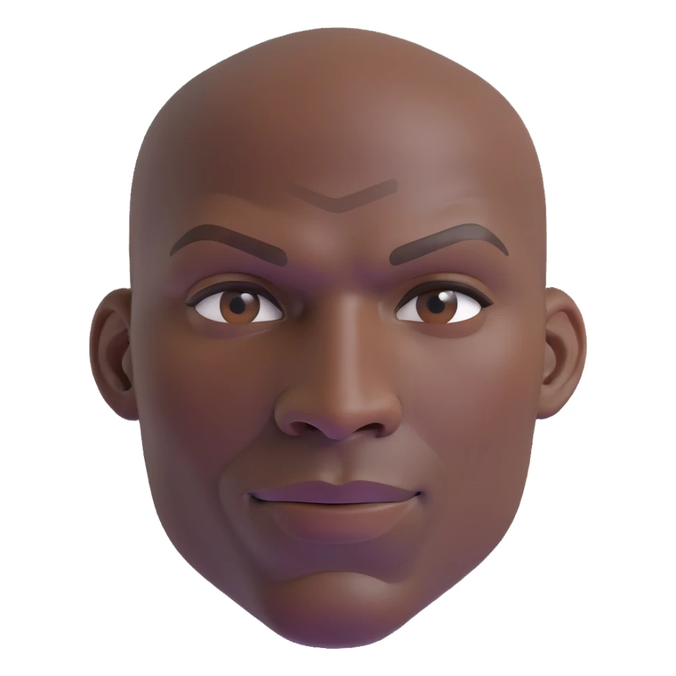 Michael Jordan basketball player with clear detailed face, upper body portrait sticker