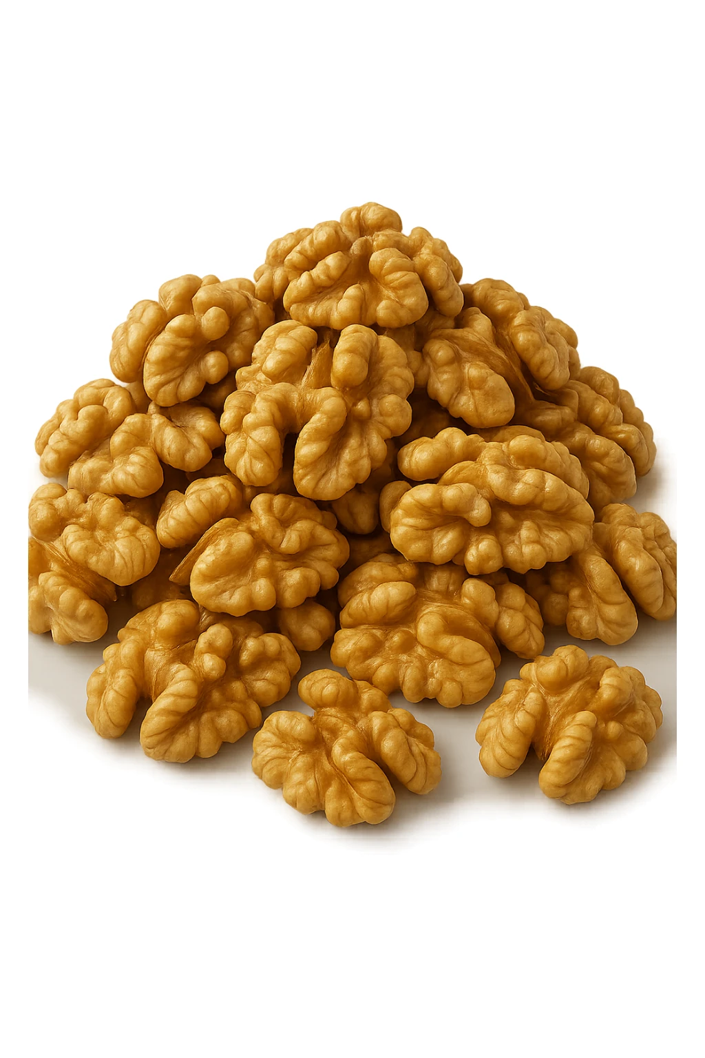 montagna di noci sbucciate, iperrealistici 4k sticker