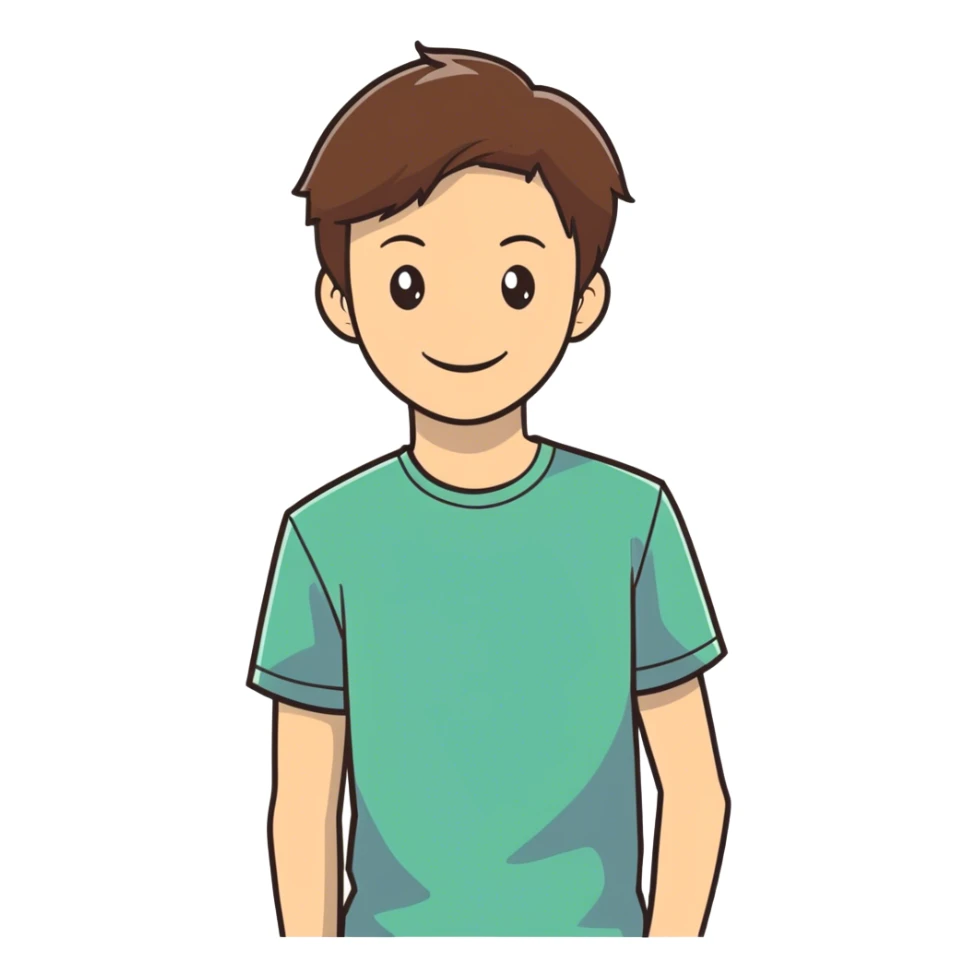 High school brown hair tenth grader sticker