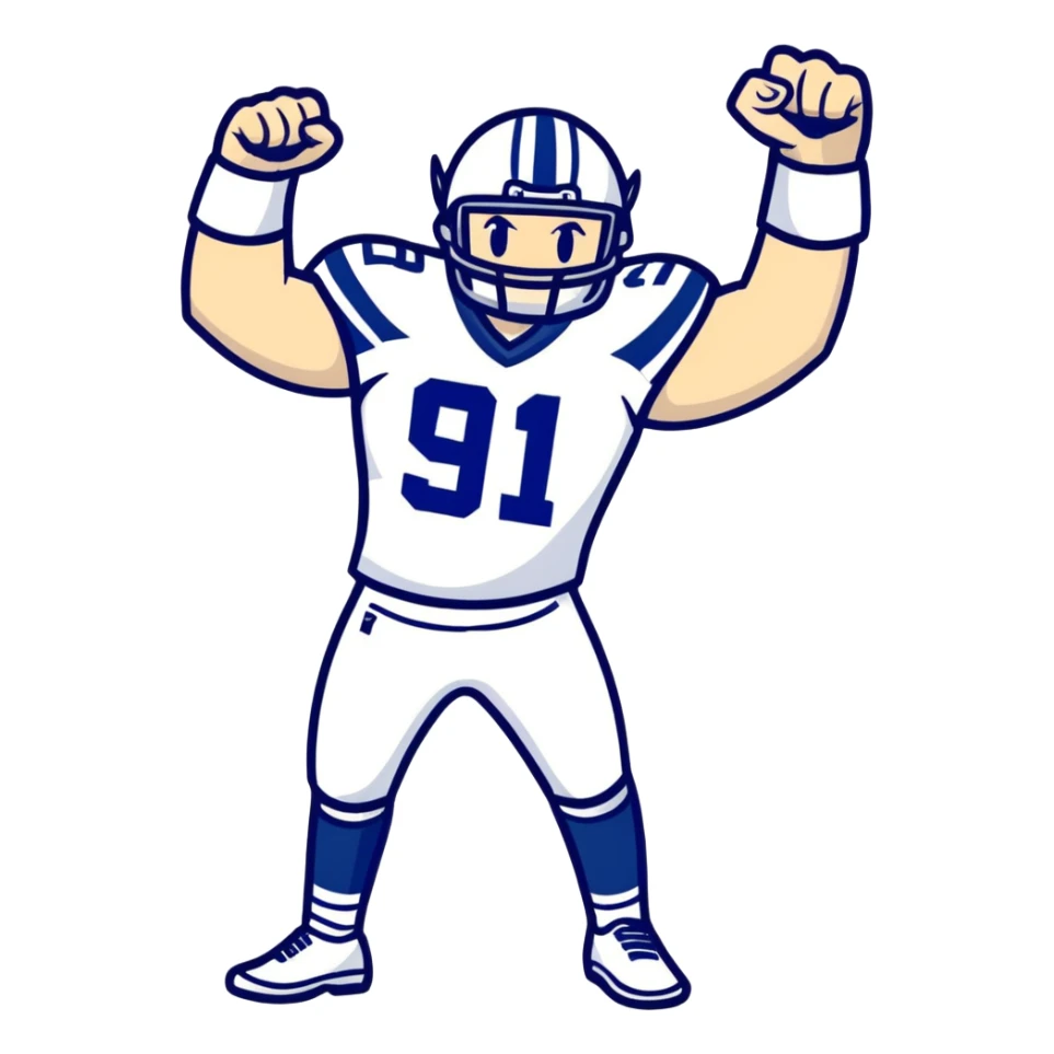 Dallas cowboys fist pump  sticker