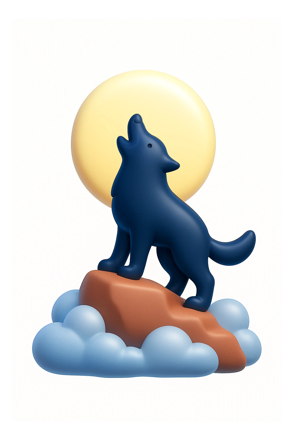 Convert the uploaded image into a 3D Apple-style emoji — preserve the key shapes, colors, and overall composition of the original image. Simplify the forms into clean, rounded cartoon-style elements while keeping the subject recognizable. Apply glossy textures, soft lighting, smooth shading, and render everything in Apple emoji style on a clean white background sticker