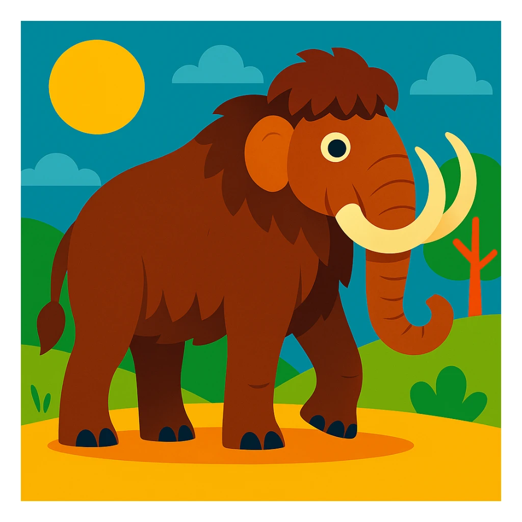 Mammoth sticker