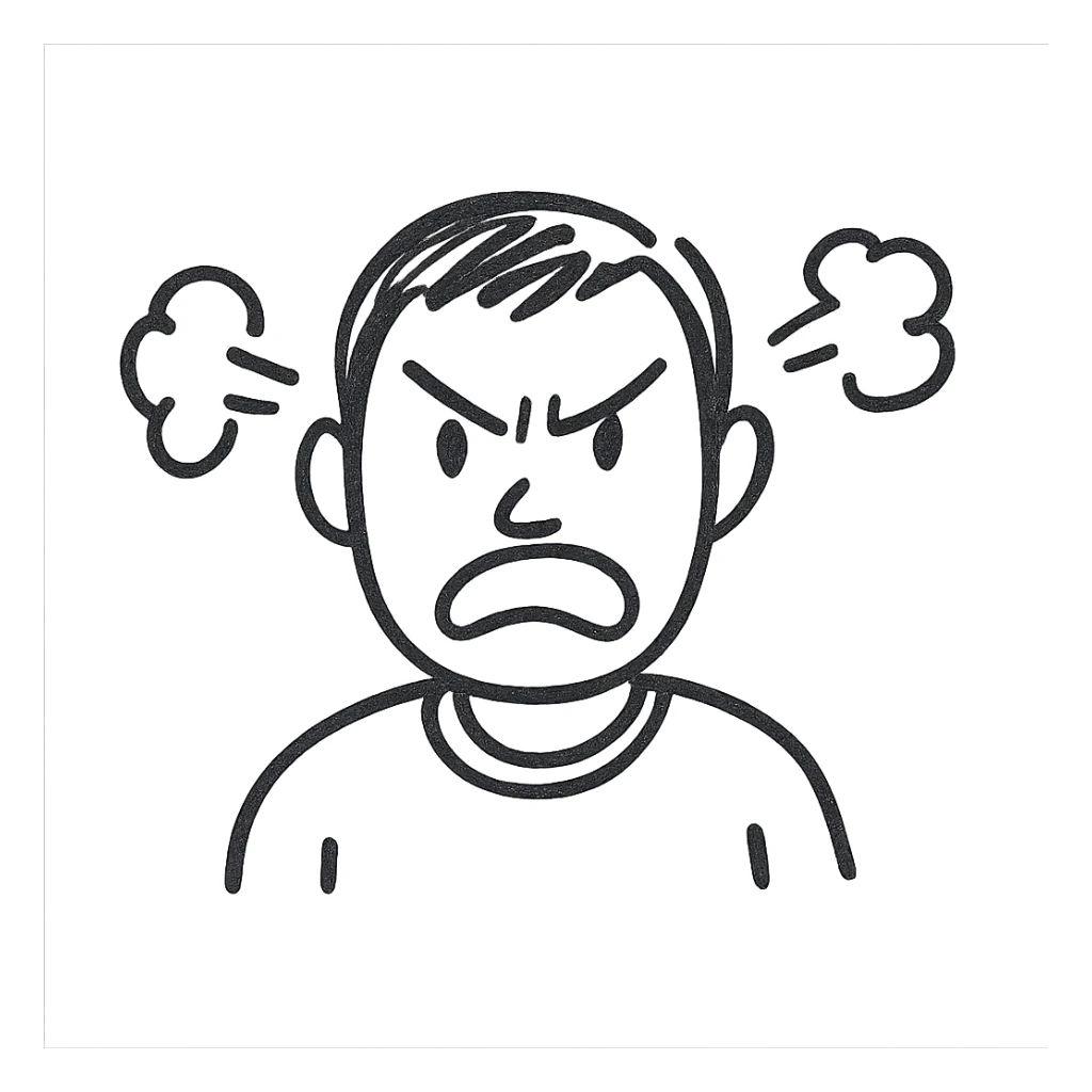angry man sticker