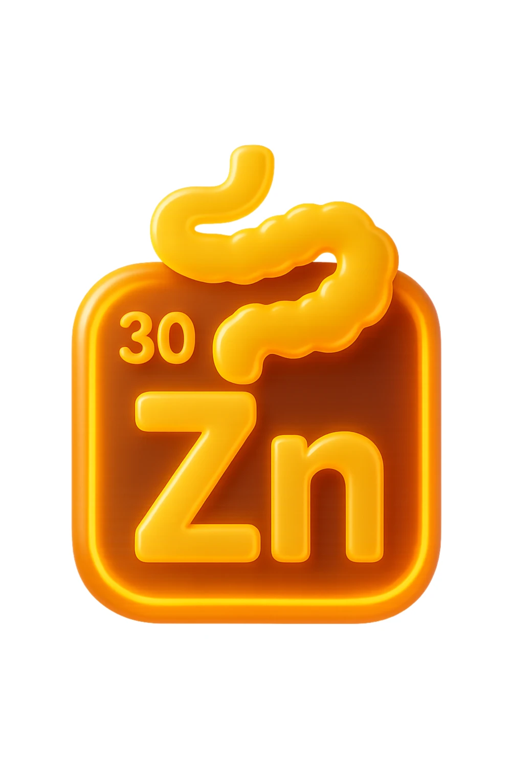 emoji 3d stile iphone di zinco che rigenera l'intestino 3d sticker