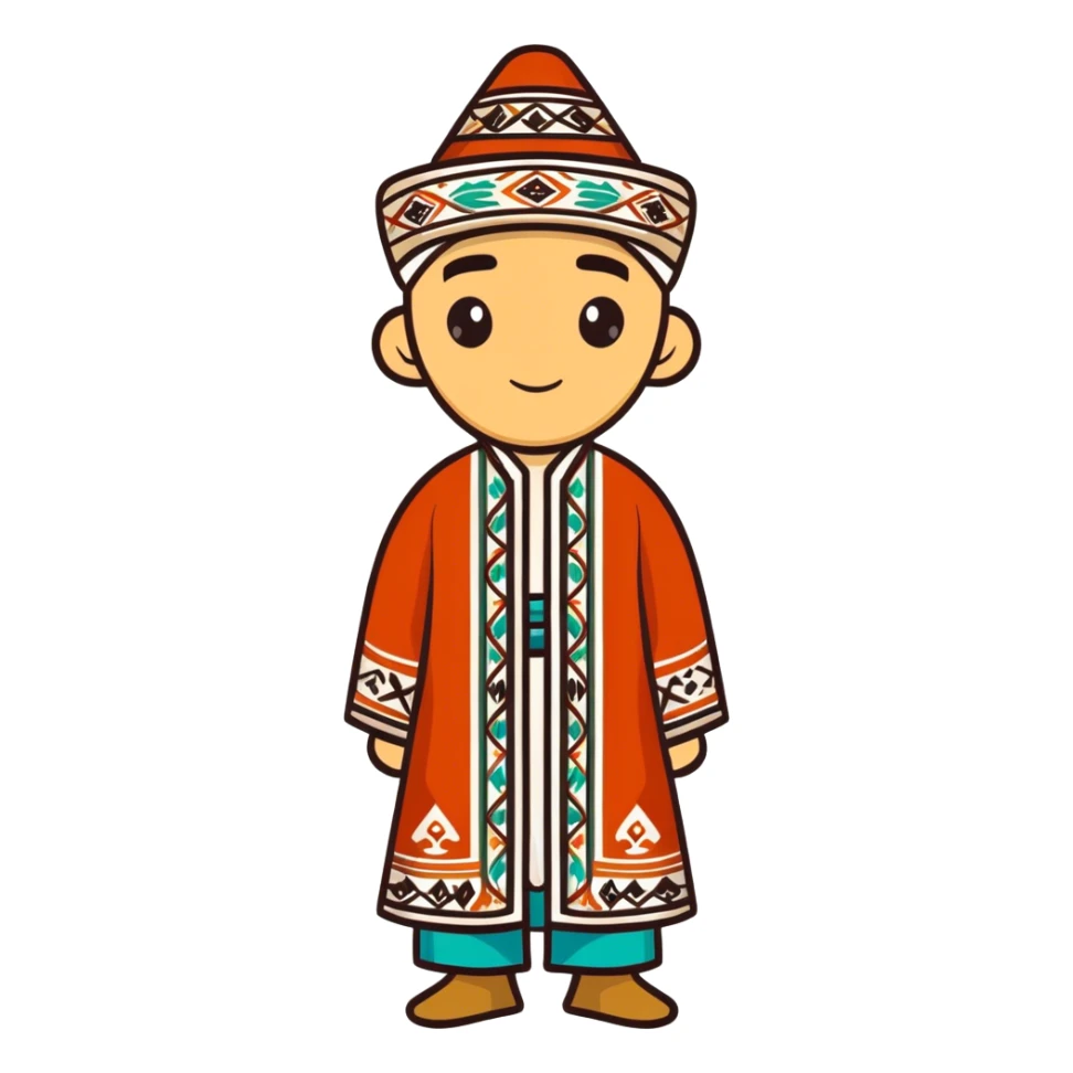 Uzbek headwear  sticker