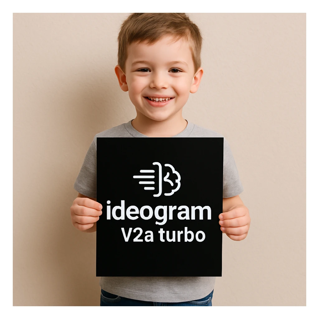 make image of a child holding a poster of this image sticker