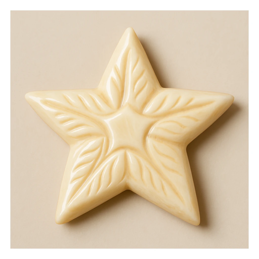 star carved from ivory emoji sticker