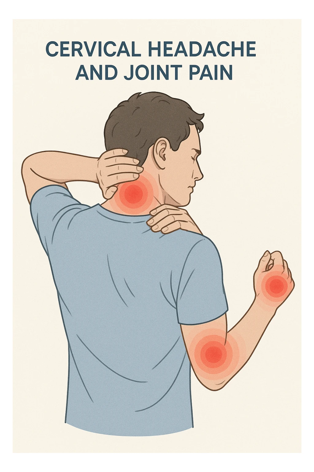 mal di testa cervicali dolori articolari sticker