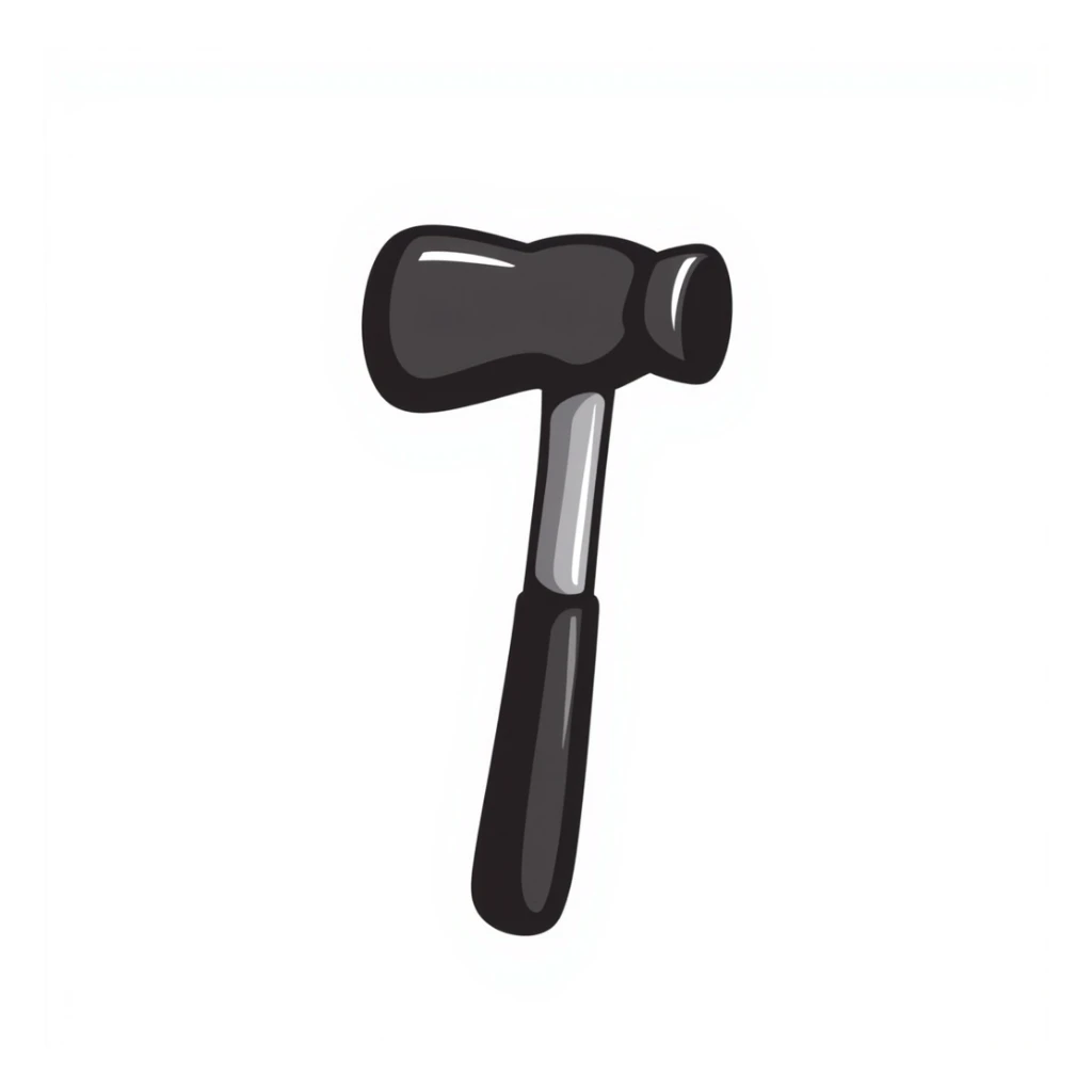 a hand drawn doodle of a construction tool sticker