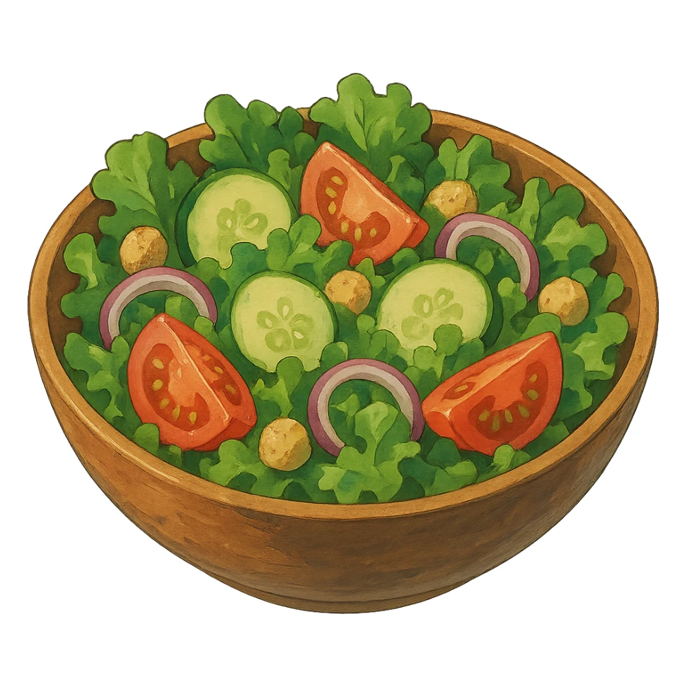 bowl of salad sticker