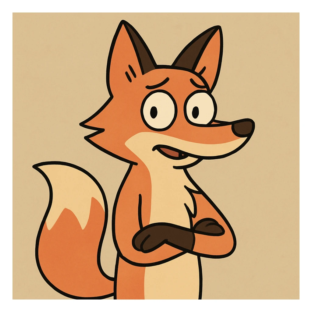 Fox sticker