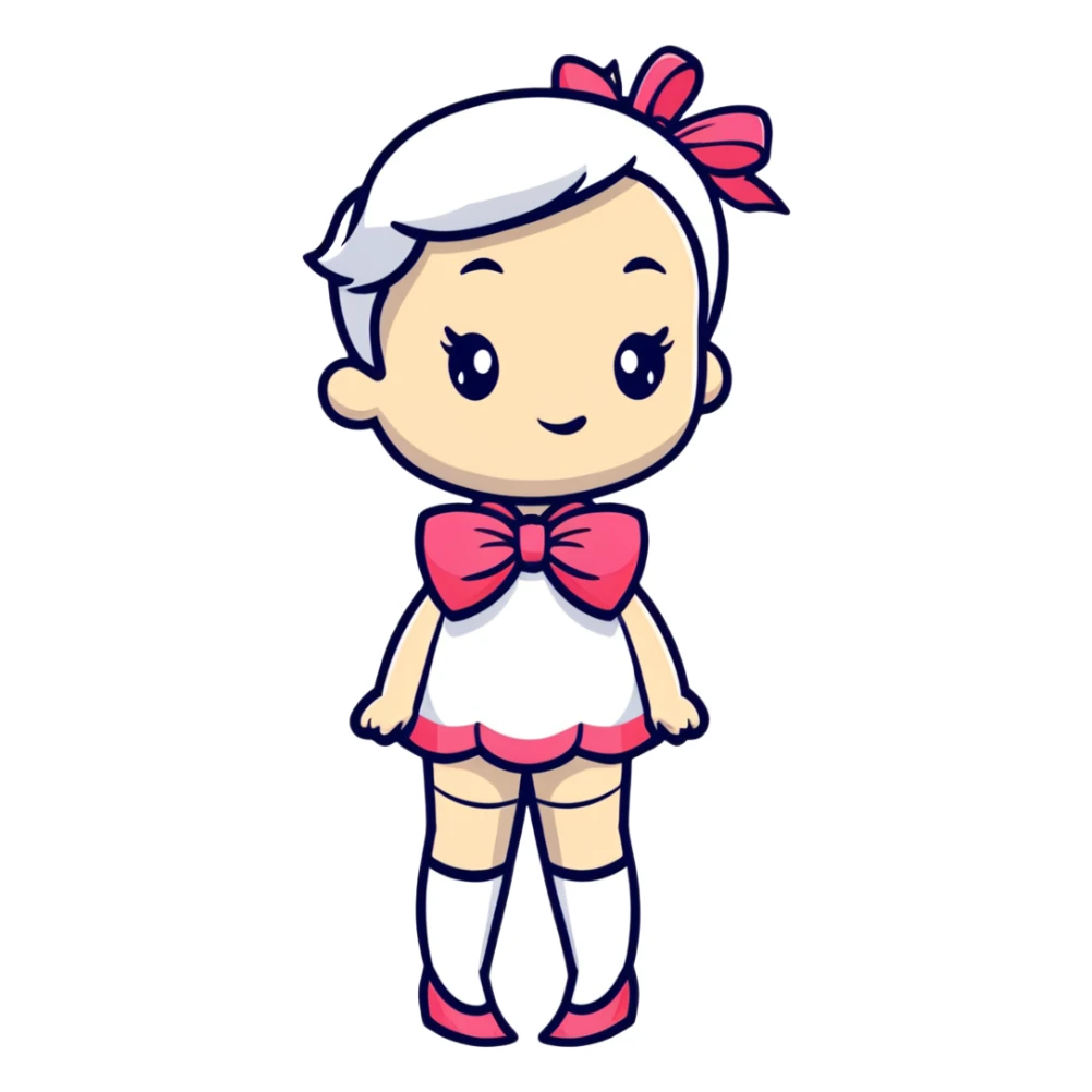 colorful playful coquette bow sticker sticker