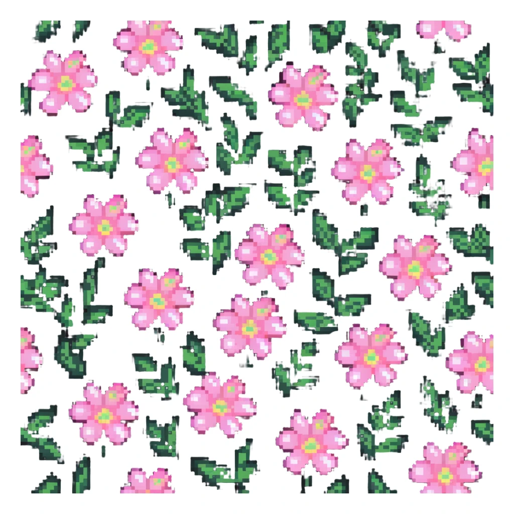 pastel pink flower sticker