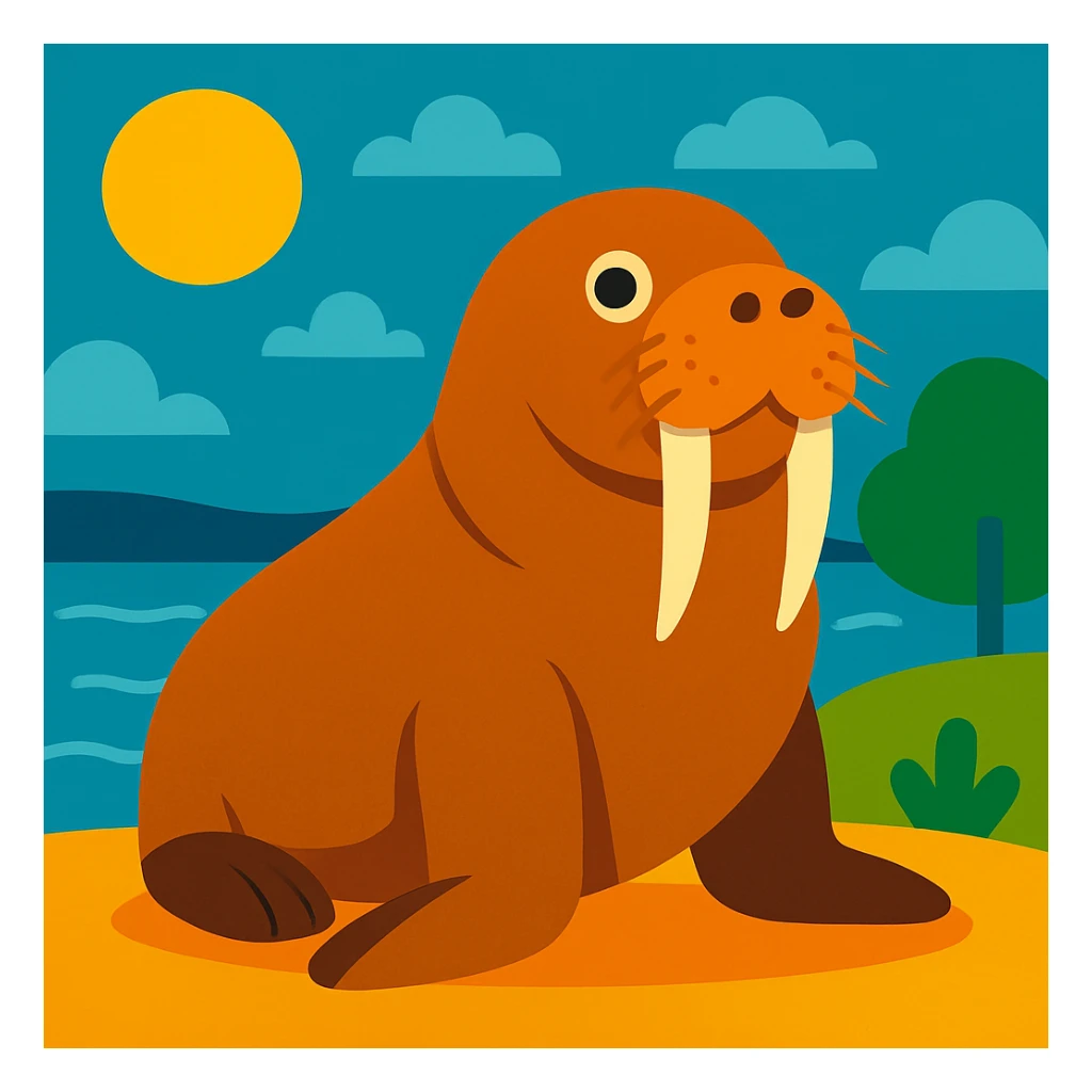 Walrus sticker