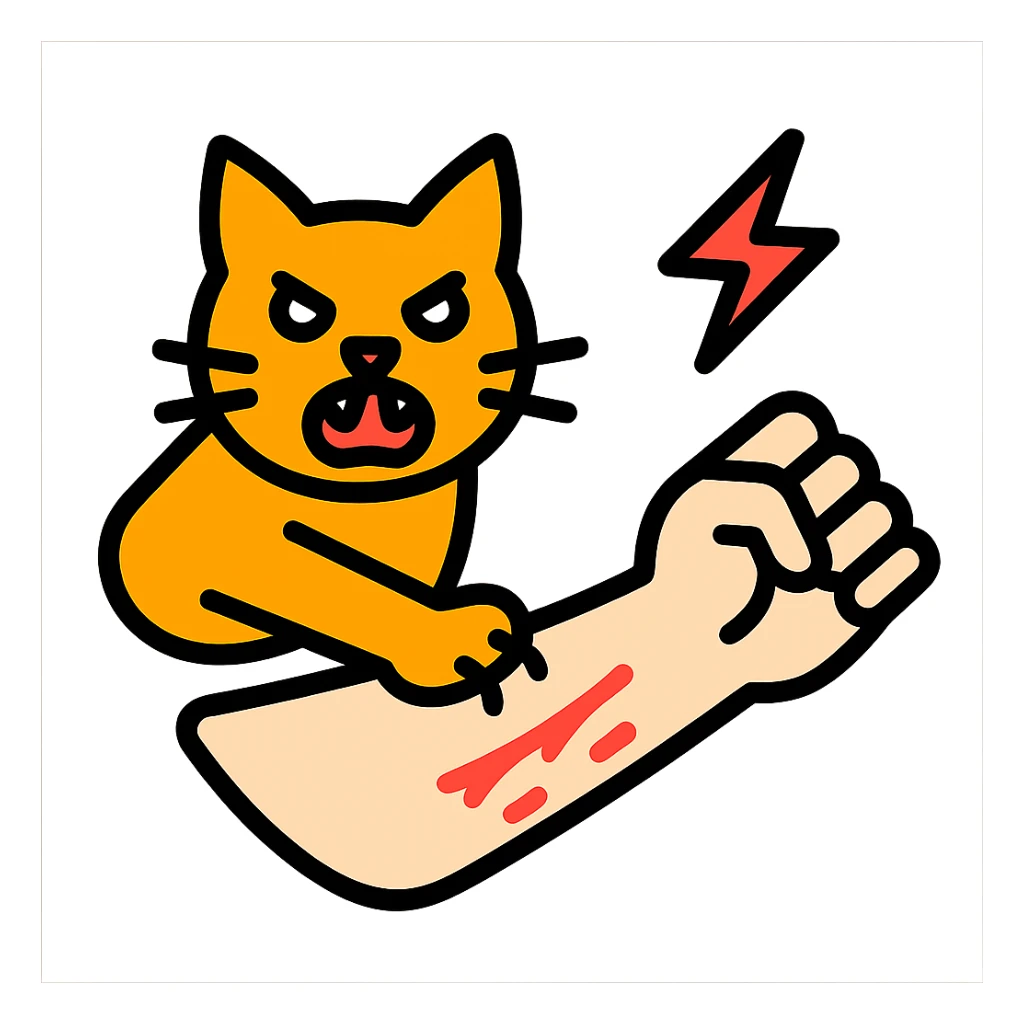 cat attack sticker