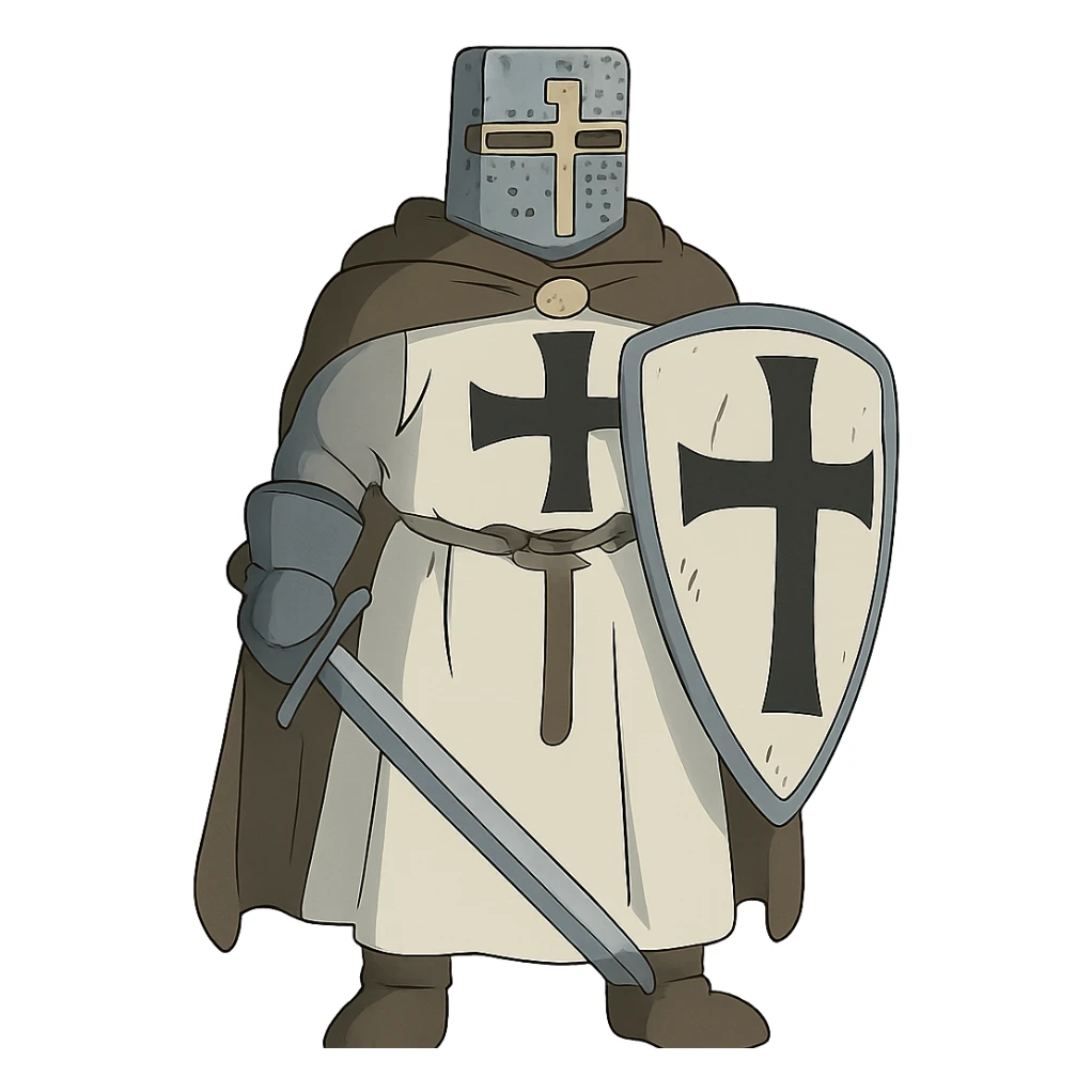 Teutonic knight sticker