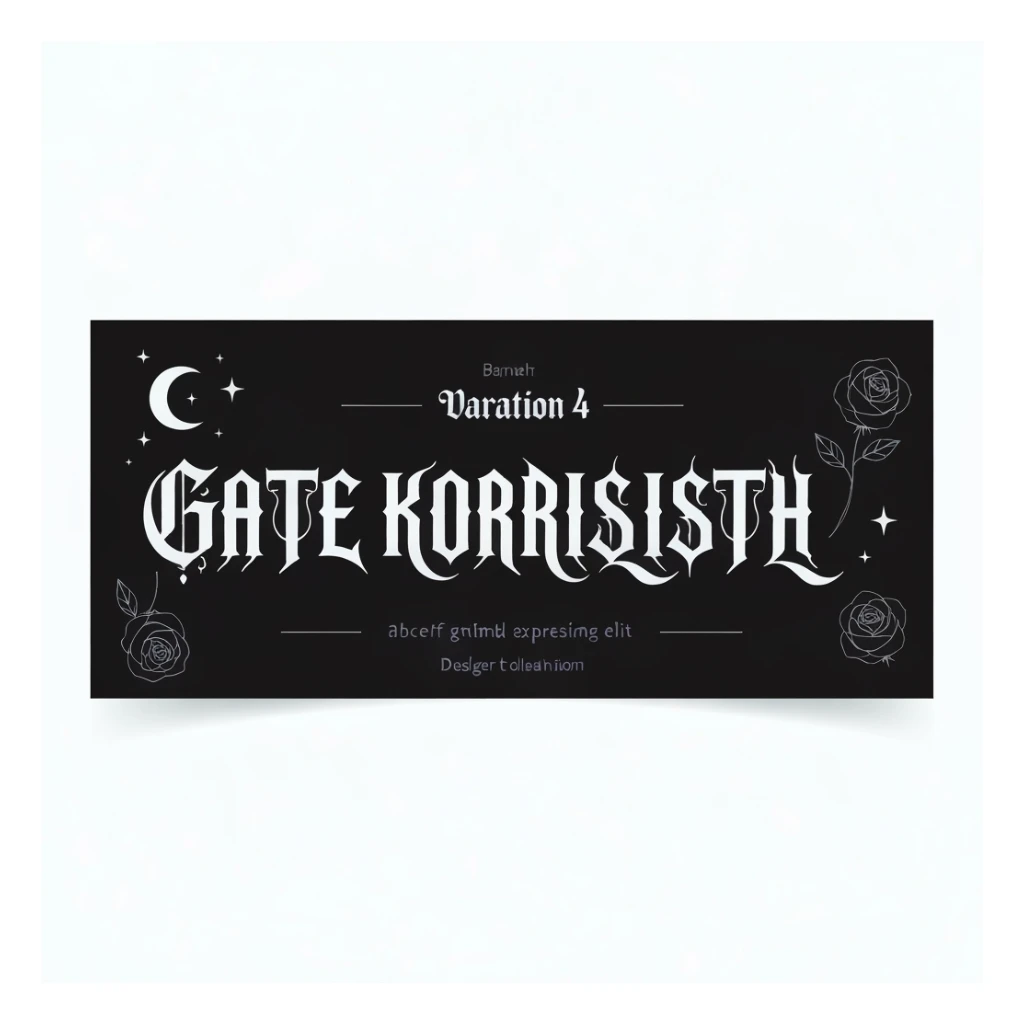 goth banner, cute, expressive, minimal, variation 4 sticker