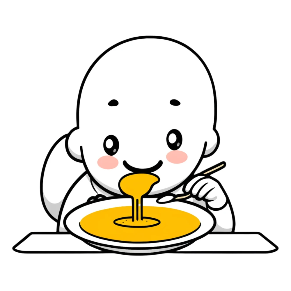 Moldovan patriot eating mamaliga cornmeal dish sticker