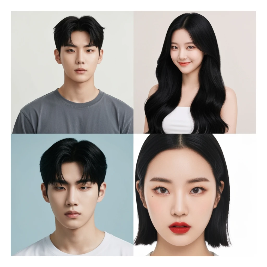 kpop profile picture, minimal, expressive, variation 4 sticker