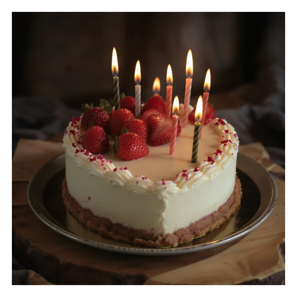 heart-shaped cake, professional photography style sticker