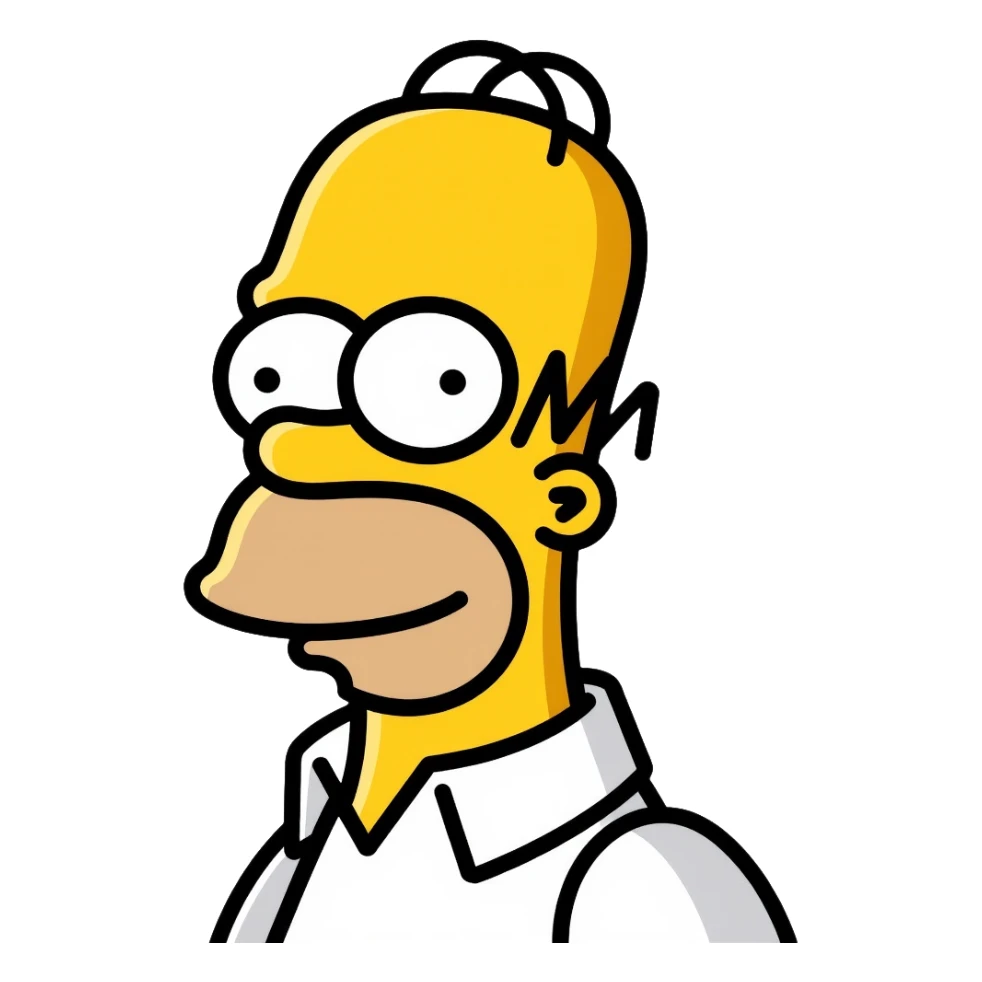 Homer Simpson sticker