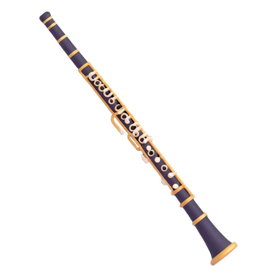 clarinet with mouthpiece sticker