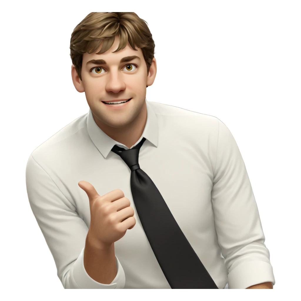 smiling boy in white shirt sticker