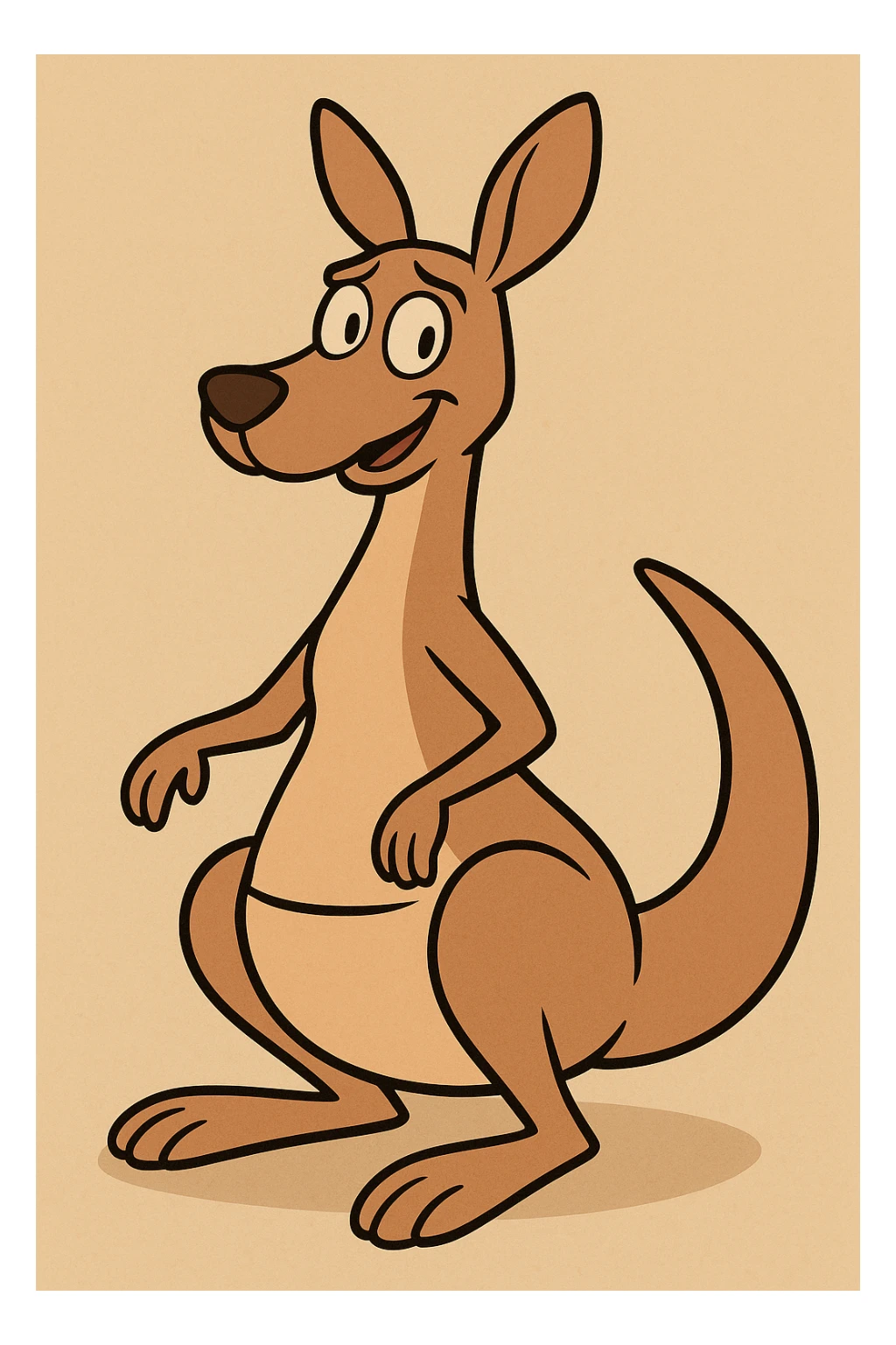 Kangaroo sticker