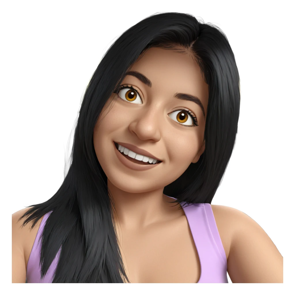 smiling girl in car interior sticker