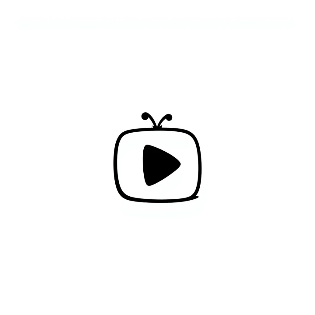 YouTube logo hand drawn doodle style sticker