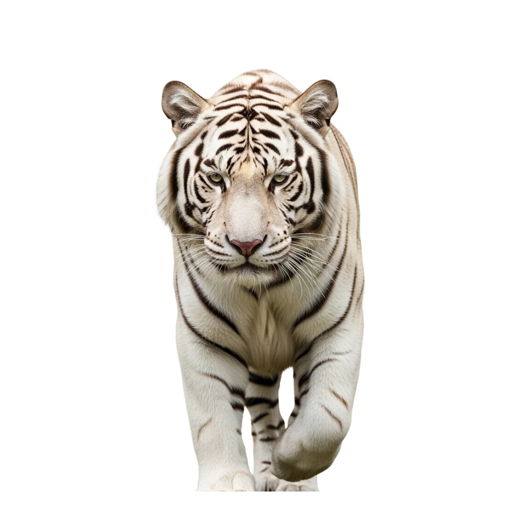 Tiger white background sticker